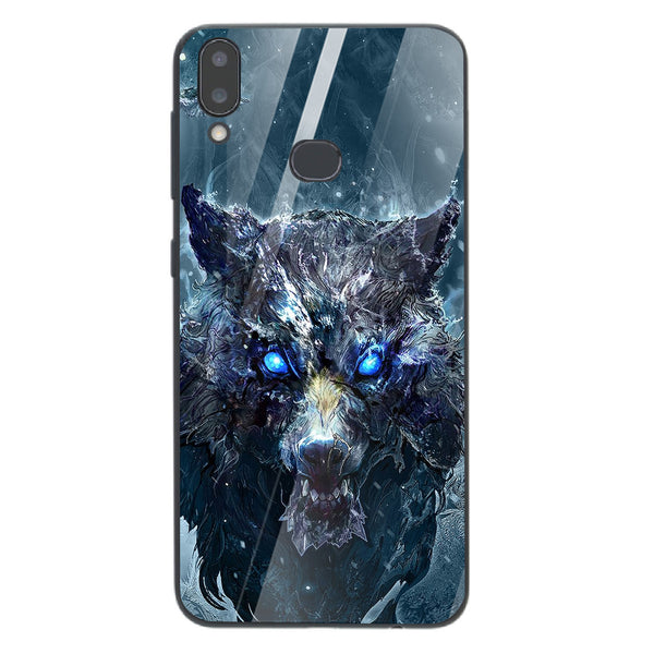 Wolf Eyes Tempered Glass Phone Case for Samsung Galaxy A10S