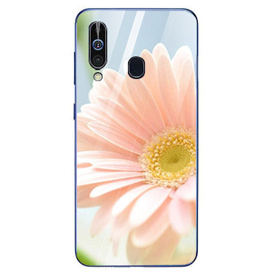 Beautiful Flowers Tempered Glass Phone Case for Samsung Galaxy A60