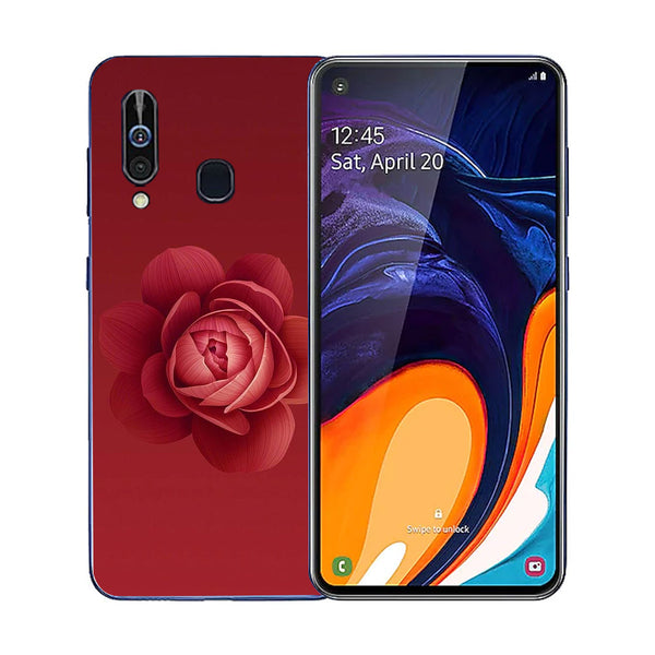Beautiful Flowers Tempered Glass Phone Case for Samsung Galaxy A60
