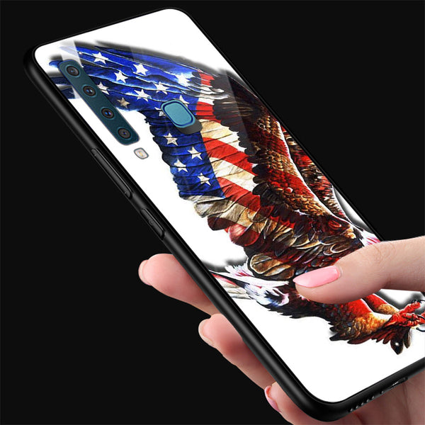 Eagle Tempered Glass Phone Case for Samsung Galaxy A9 2018