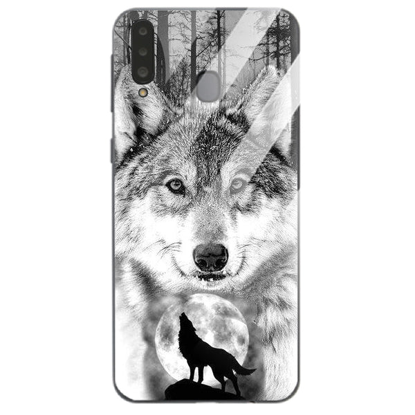 Wolf Eyes Tempered Glass Phone Case for Samsung