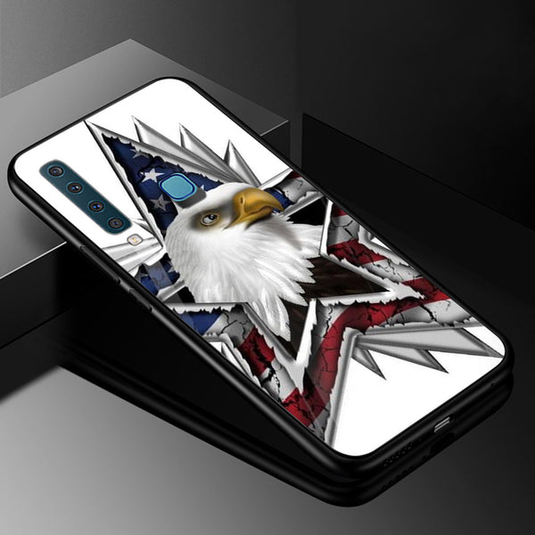 Eagle Tempered Glass Phone Case for Samsung Galaxy A9 2018