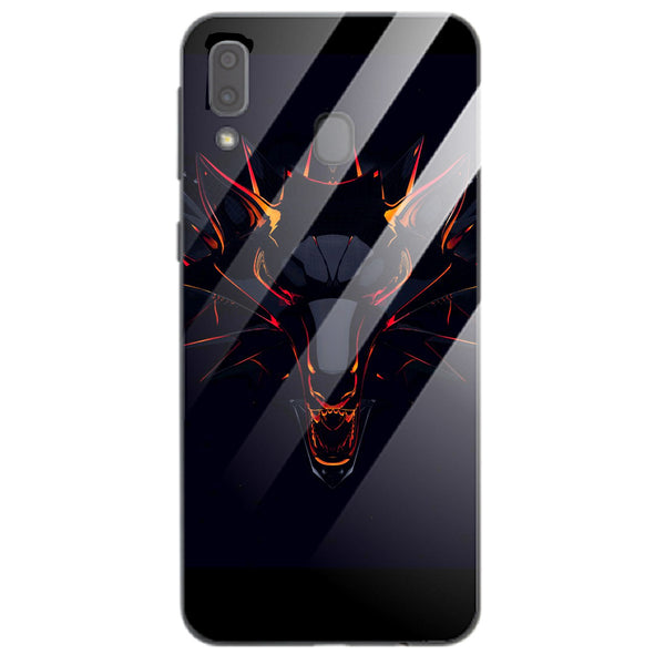 Wolf Eyes Tempered Glass Phone Case for Samsung Galaxy M20