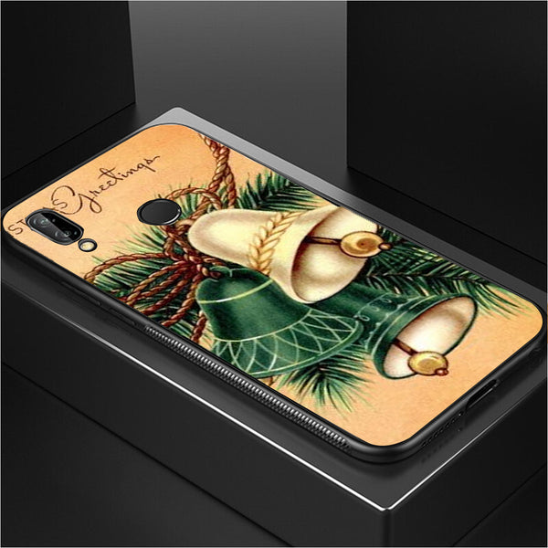 Merry Chrismas Tempered Glass Phone Case for Samsung Galaxy M20