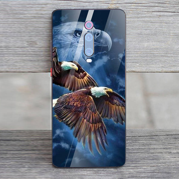 Eagle Tempered Glass Phone Case for Xiaomi Redmi K20