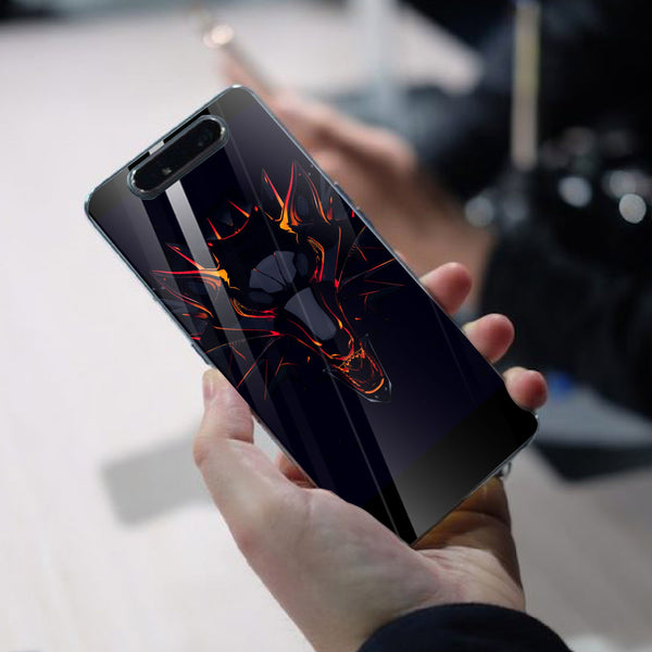 Wolf Eyes Tempered Glass Phone Case for Samsung Galaxy A80