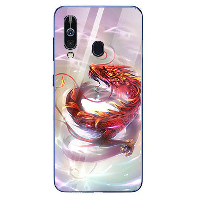 Dragon Tempered Glass Phone Case for Samsung Galaxy A60