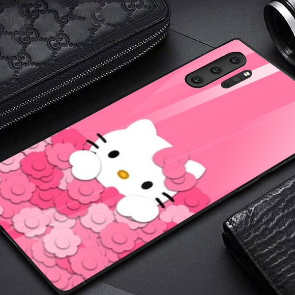 Cute Teddy Bear Tempered Glass Phone Case for Samsung Galaxy Note 10 Plus