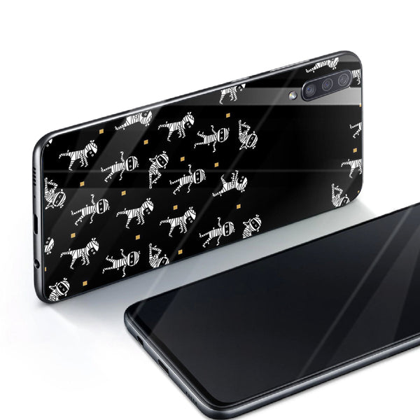 Halloween Skull Tempered Glass Phone Case for Samsung Galaxy A70