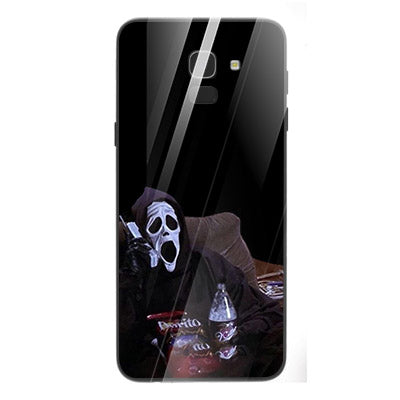 Halloween Skull Tempered Glass Phone Case for Samsung Galaxy J6 2018