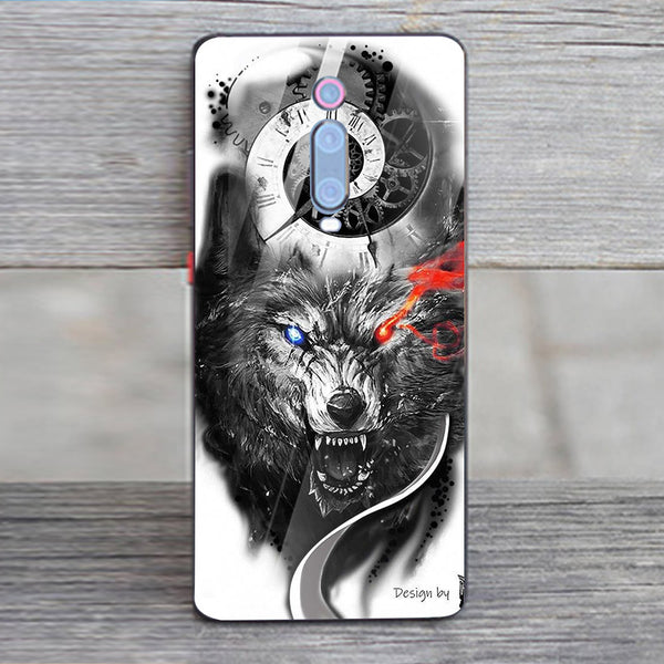 Wolf Eyes Tempered Glass Phone Case for Xiaomi Redmi K20