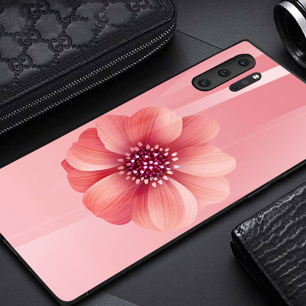 Beautiful Flowers Tempered Glass Phone Case for Samsung Galaxy Note 10 Plus