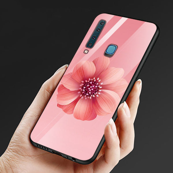 Beautiful Flowers Tempered Glass Phone Case for Samsung Galaxy A9 2018