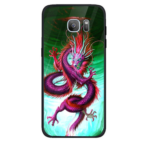 Dragon Tempered Glass Phone Case for Samsung Galaxy S7 Edge