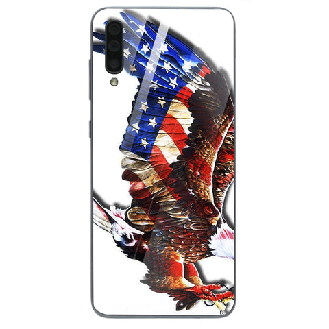 Eagle Tempered Glass Phone Case for Samsung Galaxy A70