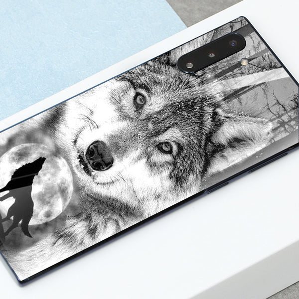 Wolf Eyes Tempered Glass Phone Case for Samsung Galaxy Note 10