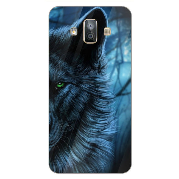 Wolf Eyes Tempered Glass Phone Case for Samsung Galaxy J7 Duo