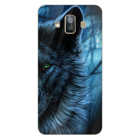 Wolf Eyes Tempered Glass Phone Case for Samsung Galaxy J7 Duo