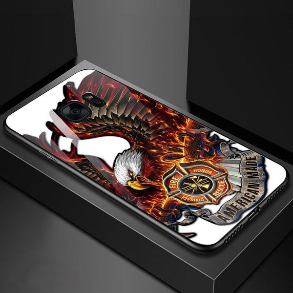 Eagle Tempered Glass Phone Case for Samsung Galaxy S7 Edge