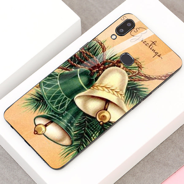 Merry Chrismas Tempered Glass Phone Case for Samsung Galaxy A10S