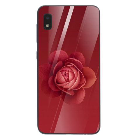 Beautiful Flowers Tempered Glass Phone Case for Samsung Galaxy A10