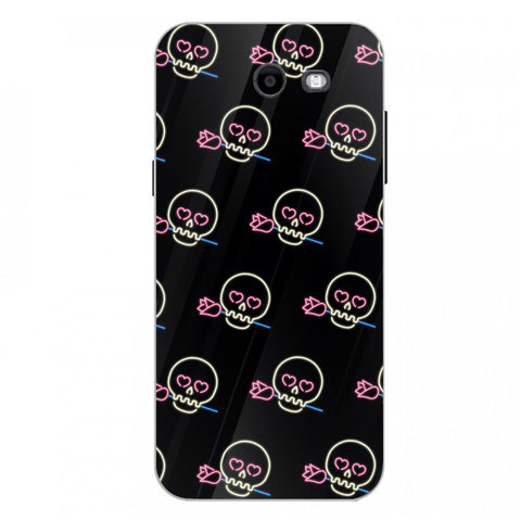 Halloween Skull Tempered Glass Phone Case for Samsung Galaxy J3 Prime