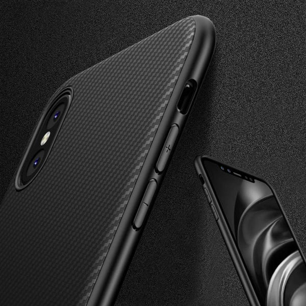 Colors For iPhone X Case Armor Soft Flexible TPU Case Cover Released 5.8 inch carbon fiber texture real hand feel
