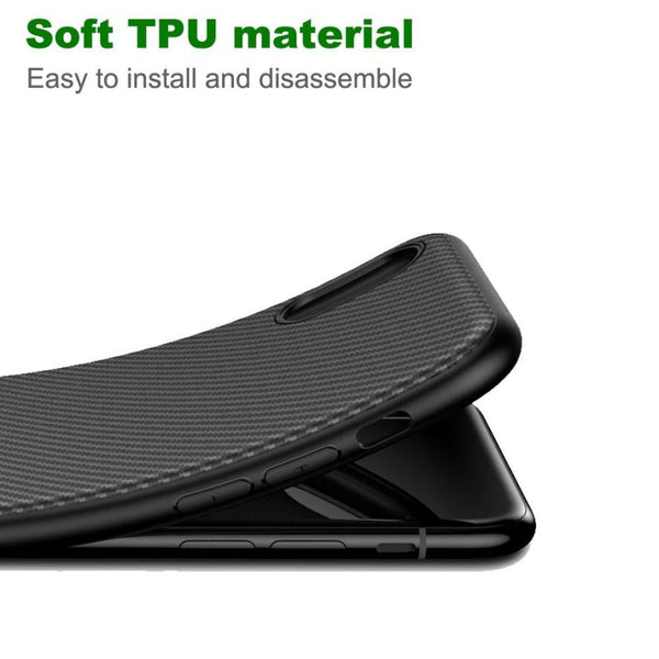 Colors For iPhone X Case Armor Soft Flexible TPU Case Cover Released 5.8 inch carbon fiber texture real hand feel