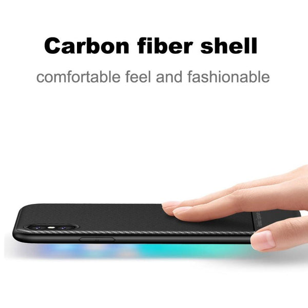Colors For iPhone X Case Armor Soft Flexible TPU Case Cover Released 5.8 inch carbon fiber texture real hand feel