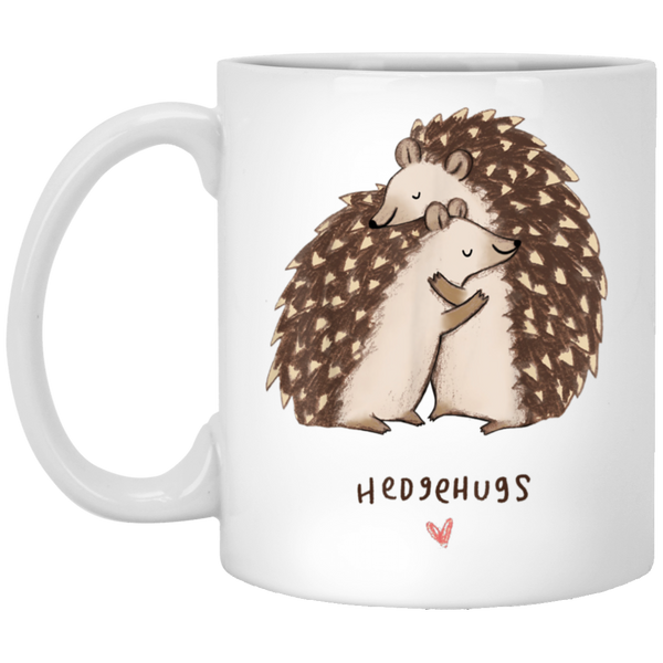 Hedgehugs Coffee Mug 11 oz. White Mug