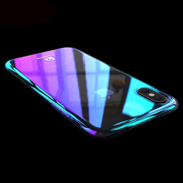 Plating Gradient Color Ultra Thin For iPhone X