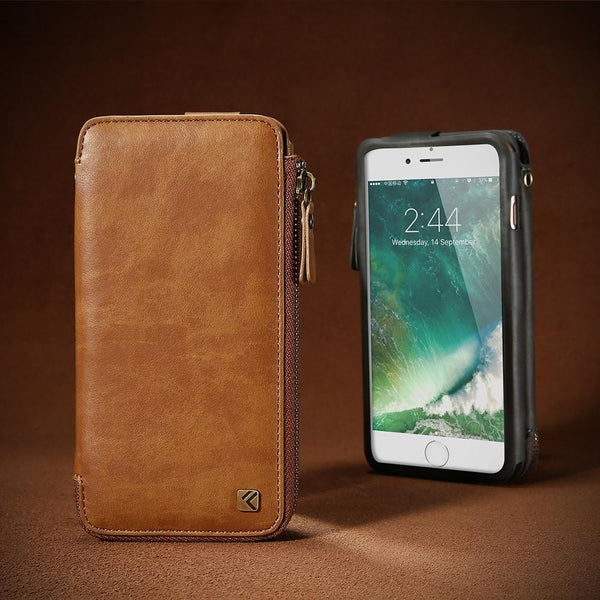 Vintage Wallet Card Holder Retro Case for iPhone