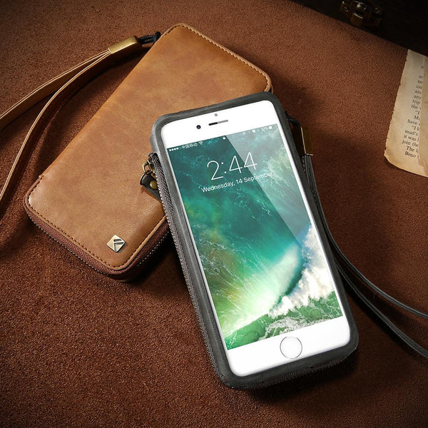 Vintage Wallet Card Holder Retro Case for iPhone