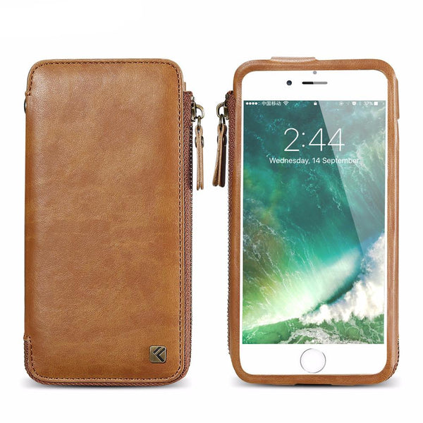 Vintage Wallet Card Holder Retro Case for iPhone