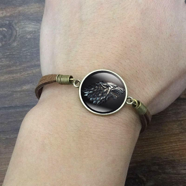 Game of Thrones Stark Wolf Charm Bracelet