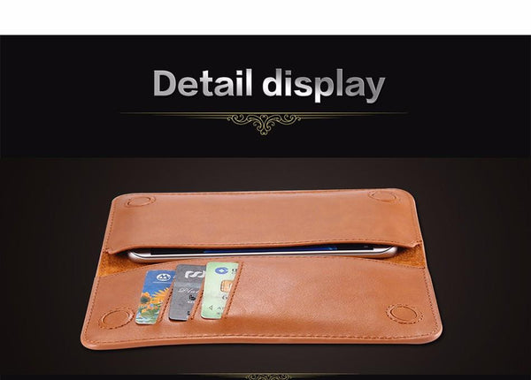 Luxury Retro Leather Wallet Under 5.5 Inch