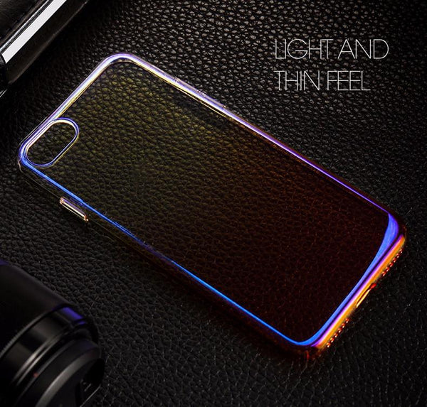 Aurora Gradient Color Transparent Case For iPhone 7/ 7 Plus