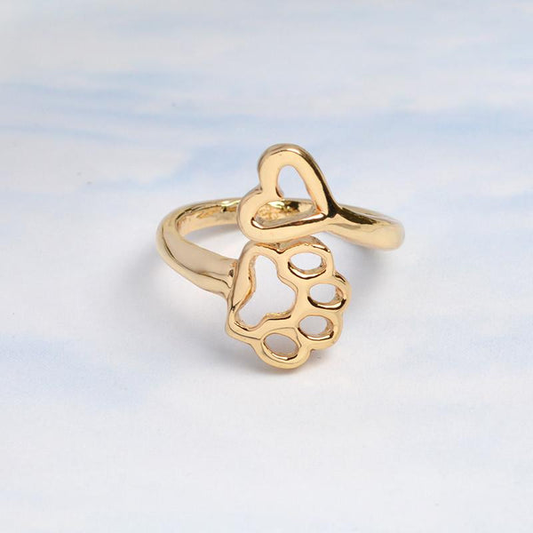 Beloved Dog Paw Ring