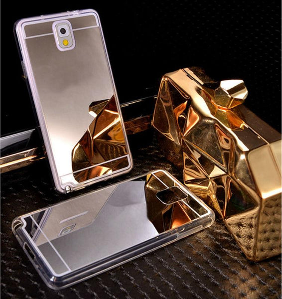 Plating Mirror Soft TPU Back Case Cover For Samsung Galaxy S8 S8 Plus  S7 Edge Phone Case