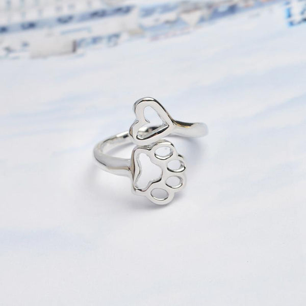 Beloved Dog Paw Ring