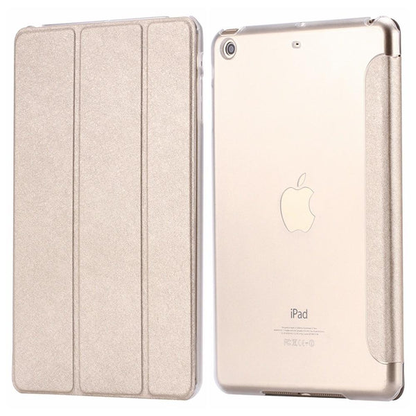 Flip Luxury Leather Transparent Clear Back Case For Apple ipad mini 1 2 3 Retina
