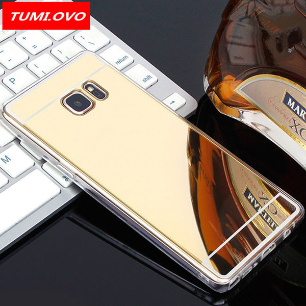 Luxury Plating Mirror Case For Samsung Galaxy S9 Case Silicon S8 S7 S6 Edge Plus Soft Case for J1 J3 J5 J7 2016 A3 A7 A5 2017