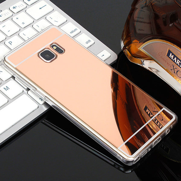 Luxury Plating Mirror Case For Samsung Galaxy S9 Case Silicon S8 S7 S6 Edge Plus Soft Case for J1 J3 J5 J7 2016 A3 A7 A5 2017