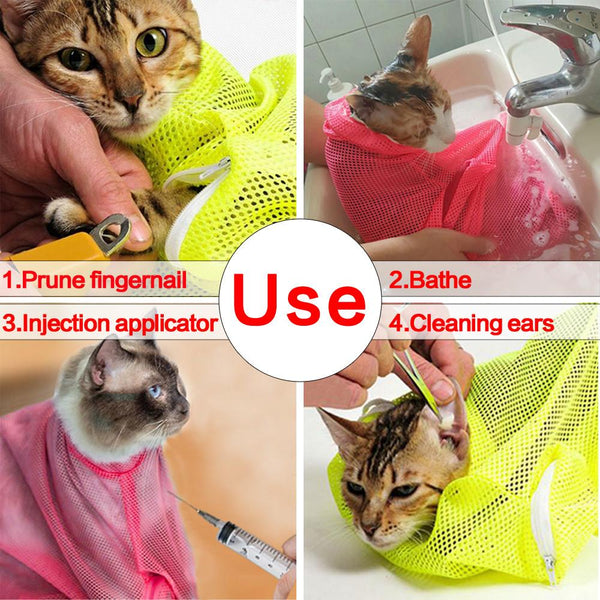 Mesh Cat Grooming Bathing