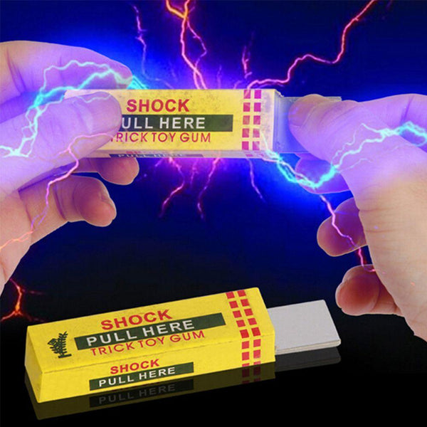 New Safety Trick Joke Toy Electric Shock Shocking Chewing Gum Funny Toy Pull Head Trick Shocking Toy Funny Gifts
