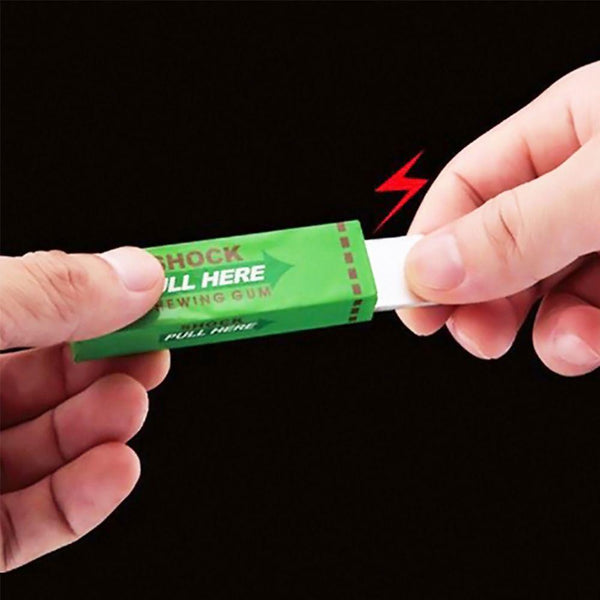 New Safety Trick Joke Toy Electric Shock Shocking Chewing Gum Funny Toy Pull Head Trick Shocking Toy Funny Gifts