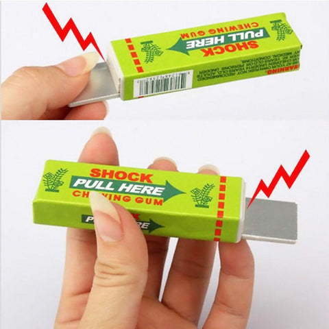 New Safety Trick Joke Toy Electric Shock Shocking Chewing Gum Funny Toy Pull Head Trick Shocking Toy Funny Gifts