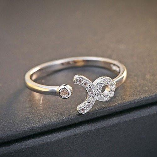 Sterling Silver Taurus Zodiac Ring