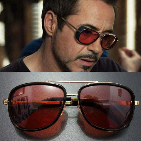 Luxury Iron Man Sunglasses Men