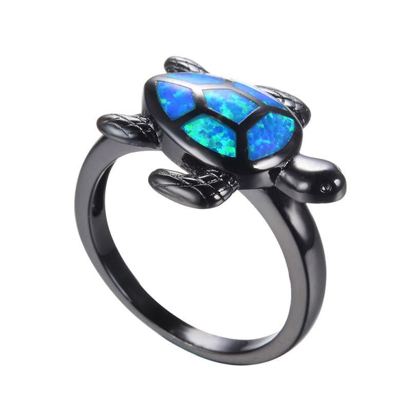 Turtle Blue Ring